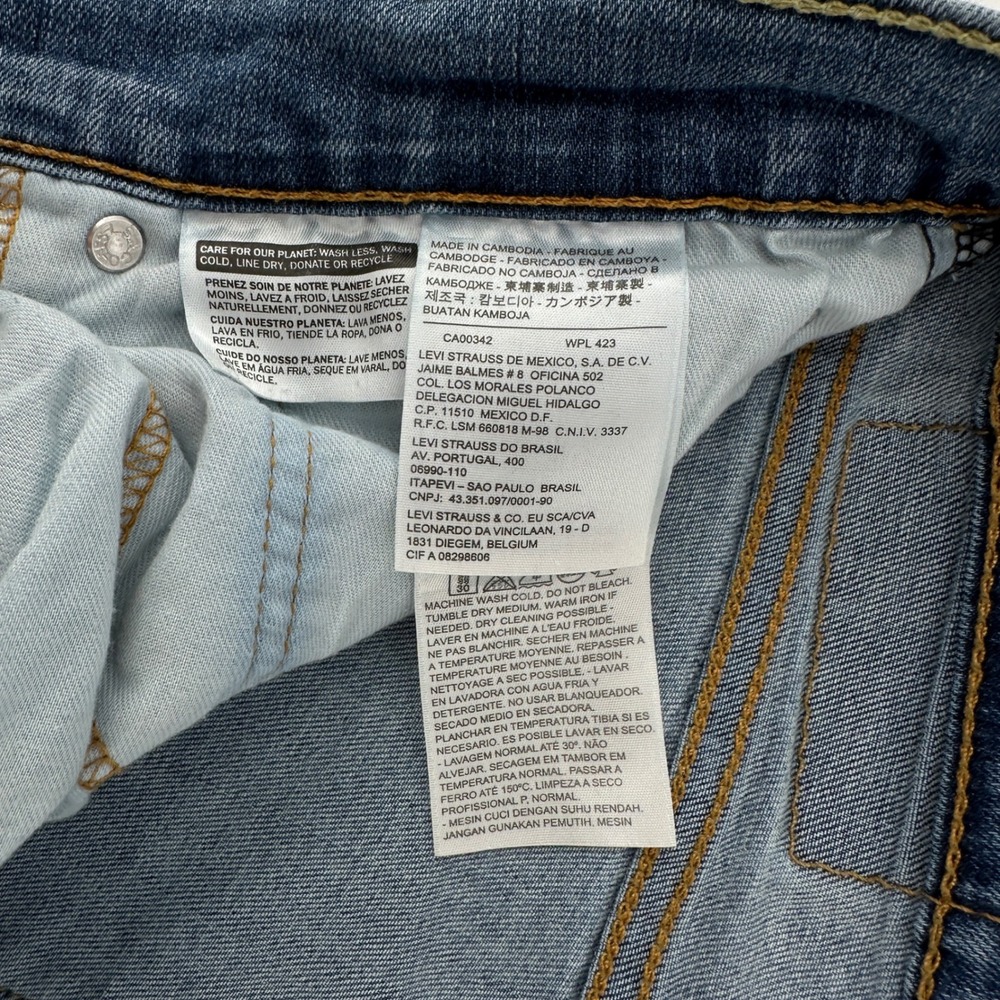 Levi Strauss 541 Athletic Fit Jeans Mens W34 L34 Light to‎ Medium Wash Denim - Picture 8 of 13